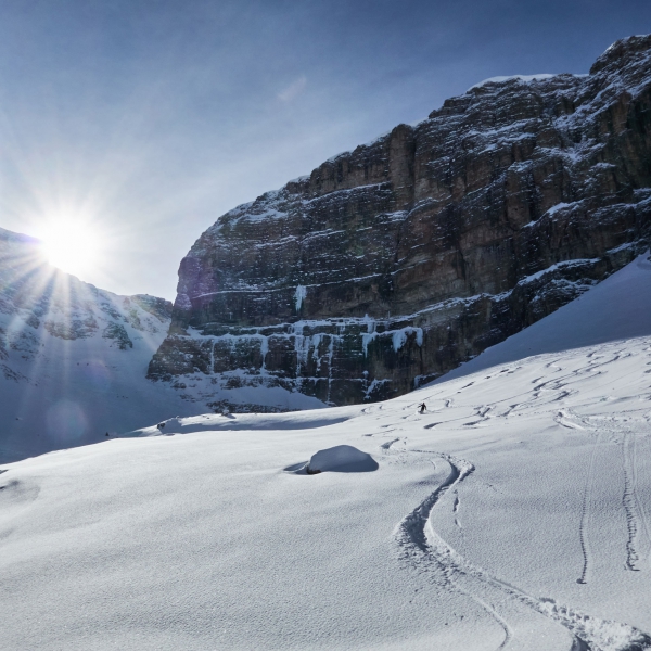 The Dolomites&rsquo; version of the Vall&eacute;e Blanche - Val Mesd&igrave; - Freeride with a local mountain guide - Catores