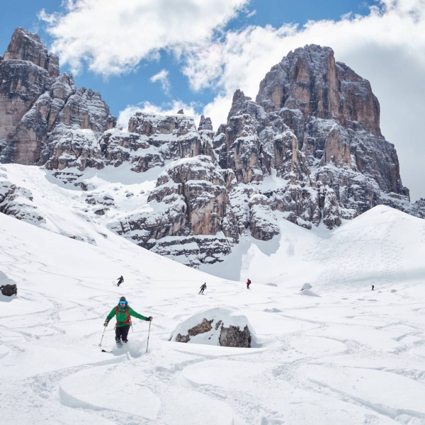 Cristallo Scharte - Individuelle Skitour mit Bergf&uuml;hrer - Catores