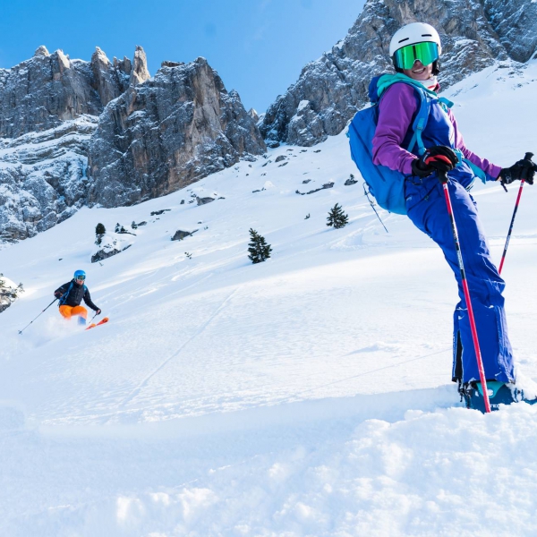 Pure ski enjoyment beneath the Odle peaks - Classic ski tours in Val Gardena and the Dolomites - Catores