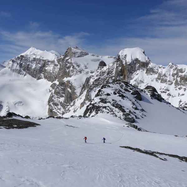 Ascent to the Wasuhorn - Tour du Ciel &ndash; Valais Ski Traverse with a Mountain Guide - Catores