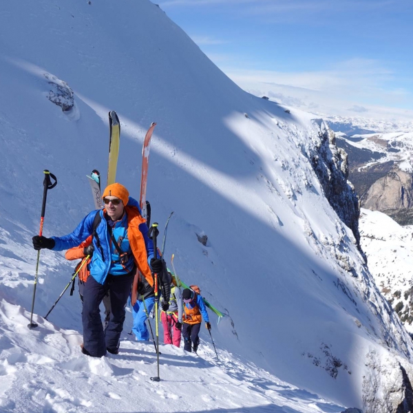 Val Culea - Sella - Sella-Couloirs - Guided freeride in the Sella - Catores