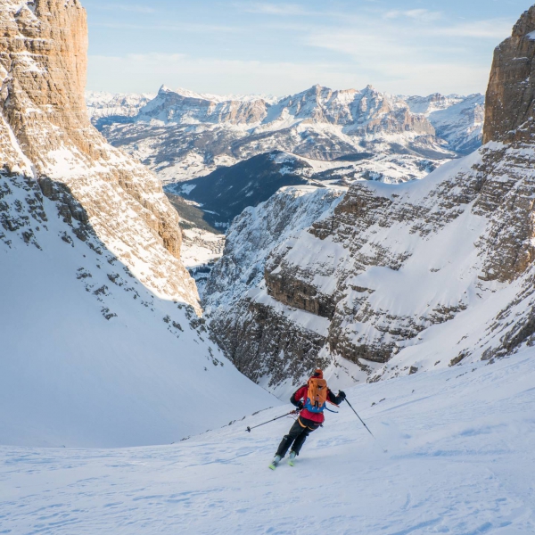 La Rissa del Daint - Sella-Couloirs - Guided freeride in the Sella - Catores