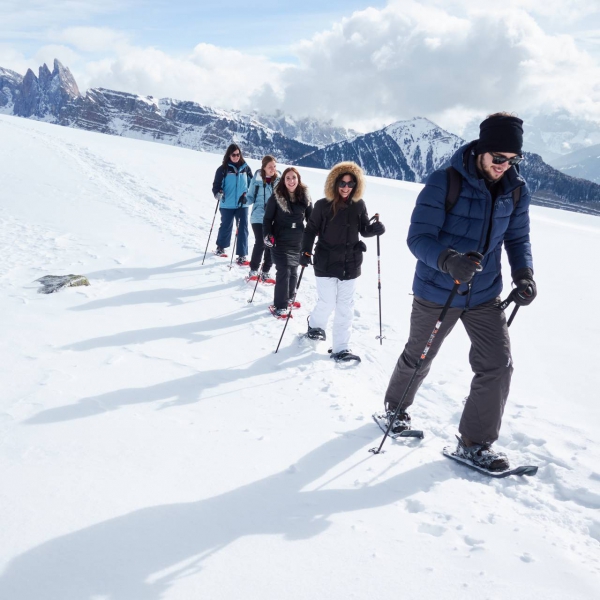 Escursioni con le ciaspole in Val Gardena - Ciaspolata Resciesa  - Catores