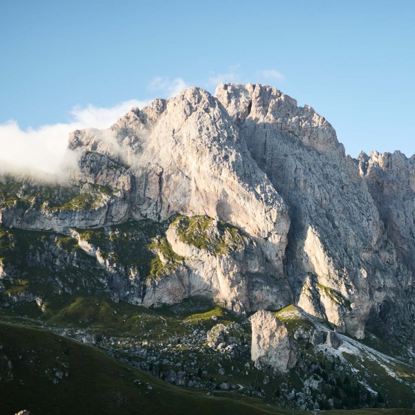 Kleine Fermeda - Geislerspitzen oberhalb von Seceda - Kleine Fermeda Normalweg - Geislerspitzen mit Bergf&uuml;hrer - Catores