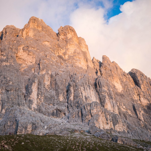 Laurinswand in the Evening Light - Across the Rosengarten - Catinaccio | Alpine Climbing Weekend - Catores