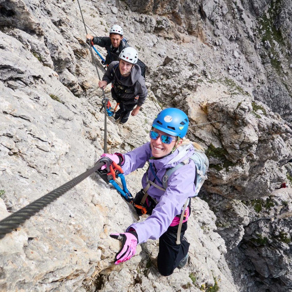 Sicher am Stahlseil - Kleine Cirspitze - Gef&uuml;hrter Einsteigerklettersteig - Catores