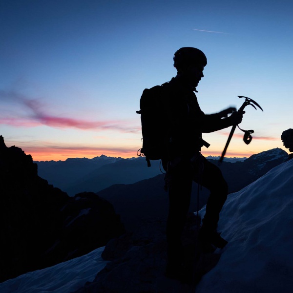 Sonnenaufgang am Hintergrat - Ortler - Hintergrat mit Bergf&uuml;hrer - Catores