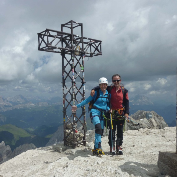 Croce di vetta - Marmolada - Via Normale con guida alpina - Catores
